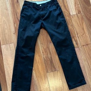 Black Volcom Pants, size 29. Straight leg.